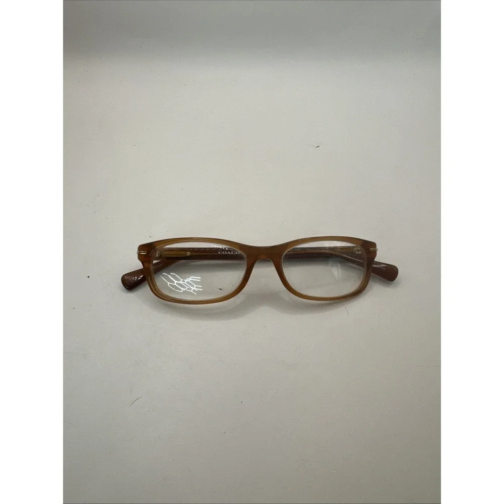 NEW COACH HC 6054 5251 BROWN GOLD AUTHENTIC FRAMES EYEGLASSES 52-16